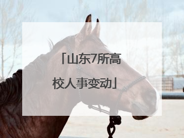山东7所高校人事变动